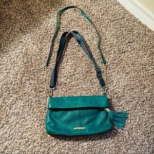 Perlina NY Emerald Green Crossbody 100% Leather